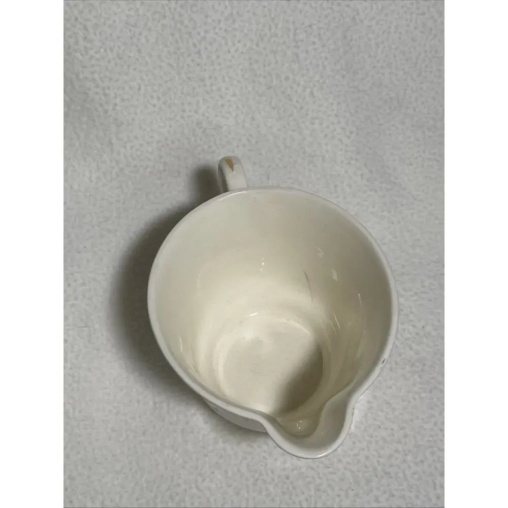 Vintage Alfred Meakin Creamer Pitcher- Floral Motif with Golden Rim